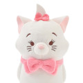 Japan Disney Store Fluffy Plush Pen Case - Marie / Ballchain - 4