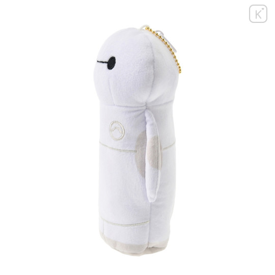 Japan Disney Store Fluffy Plush Pen Case - Baymax / Ballchain - 2