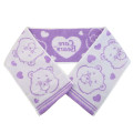 Japan Care Bears Jacquard Embroidered Long Towel - Silhouette Purple - 1