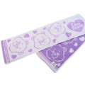 Japan Care Bears Jacquard Embroidered Long Towel - Silhouette Purple - 2