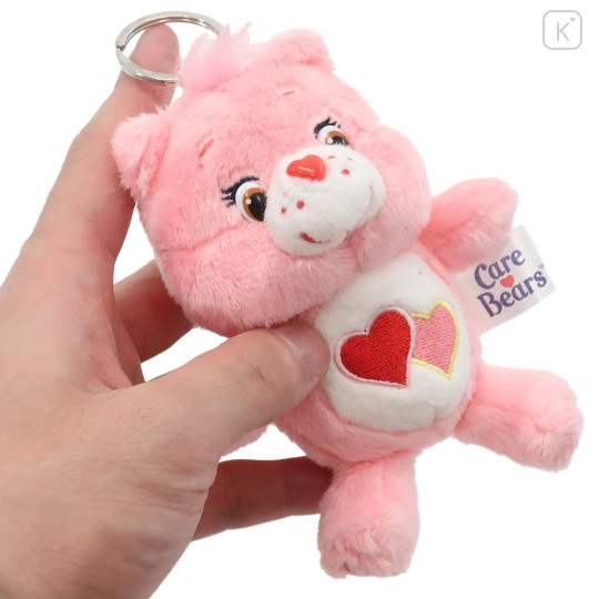 Japan Care Bears Plush Keychain - Love A Lot Bear - 2