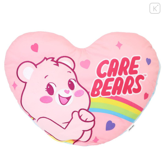 Japan Care Bears Heart Shaped Cushion - Cheer Bear - 1