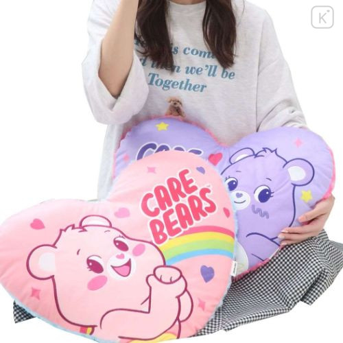 Japan Care Bears Heart Shaped Cushion - Cheer Bear - 4