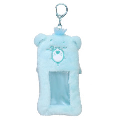 Japan Care Bears Photo Holder Card Case Keychain - Fluffy Wish Bear