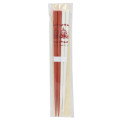 Japan Moomin Natural Wood Chopsticks Set 22.5cm - Little My / Red & White - 1