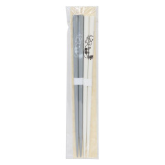 Japan Peanuts Natural Wood Chopsticks Set 22.5cm - Snoopy / Grey & White Joe Cool