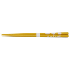 Japan Peanuts Natural Wood Chopsticks 22.5cm - Snoopy / Yellow