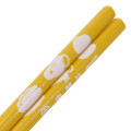 Japan Peanuts Natural Wood Chopsticks 22.5cm - Snoopy / Yellow - 2