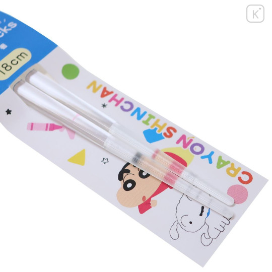 Japan Crayon Shin-chan Chopsticks 18cm - Shinnosuke Nohara / Clear Colorful - 3