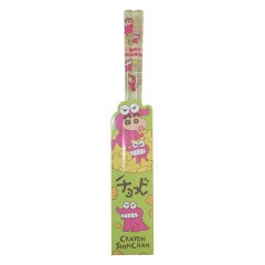 Japan Crayon Shin-chan Chopsticks 23cm - Shinnosuke Nohara / Clear Choco Green