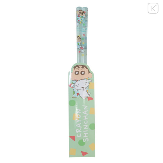 Japan Crayon Shin-chan Chopsticks 23cm - Shinnosuke Nohara / Clear Pajama - 1