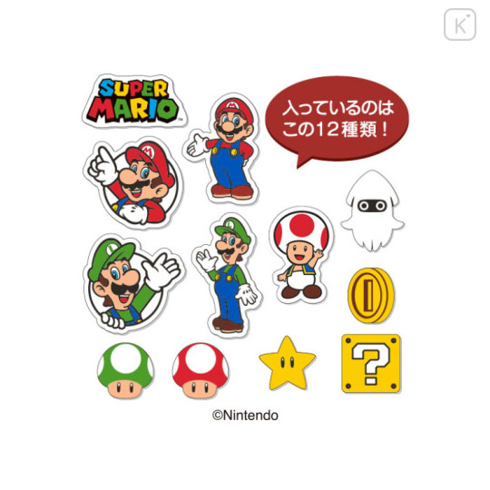 Japan Mario 3D Sticker Set - Super Mario Brothers - 2