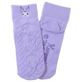 Japan Sanrio Crew Socks - Kuromi / Face Light Purple - 2