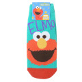 Japan Sesame Street Socks - Elmo : Face Green & Red - 1