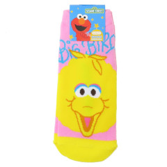 Japan Sesame Street Socks - Big Bird / Face Pink & Yellow