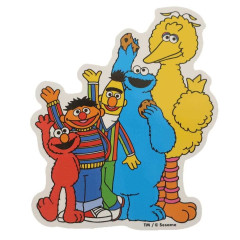 Japan Sesame Street Big Sticker - Hello Friends