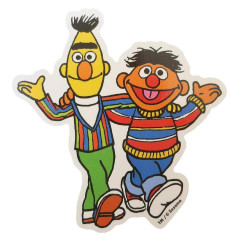 Japan Sesame Street Big Sticker - Bert & Ernie