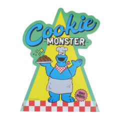 Japan Sesame Street Vinyl Sticker - Cookie Monster / Chef