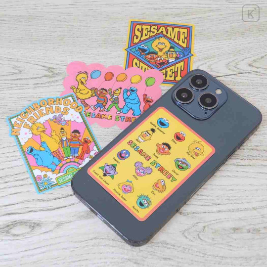 Japan Sesame Street Vinyl Sticker - Friends Photo Time - 2