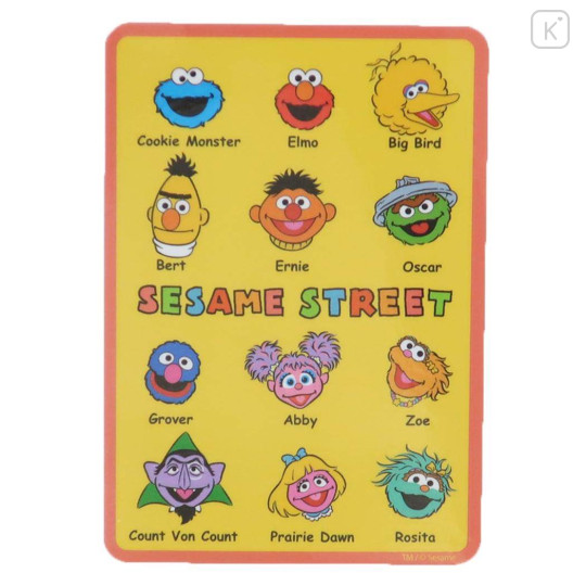 Japan Sesame Street Vinyl Sticker - Characters Yellow - 1