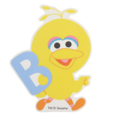 Japan Sesame Street Vinyl Sticker - Big Bird Alphabet B