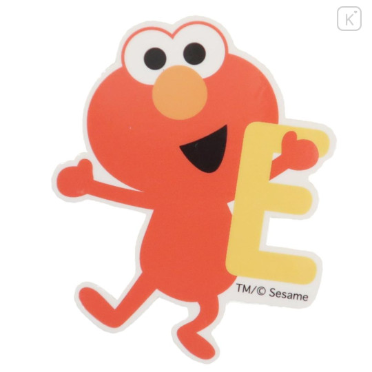 Japan Sesame Street Vinyl Sticker - Elmo Alphabet E - 1