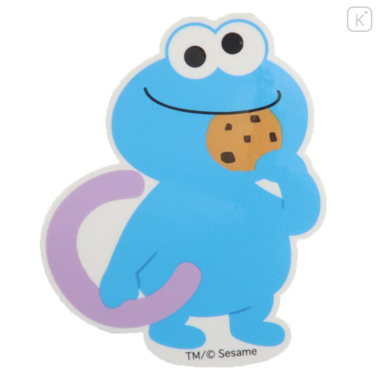 Japan Sesame Street Vinyl Sticker - Cookie Monster Alphabet C - 1