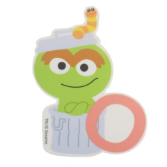 Japan Sesame Street Vinyl Sticker - Oscar Alphabet O