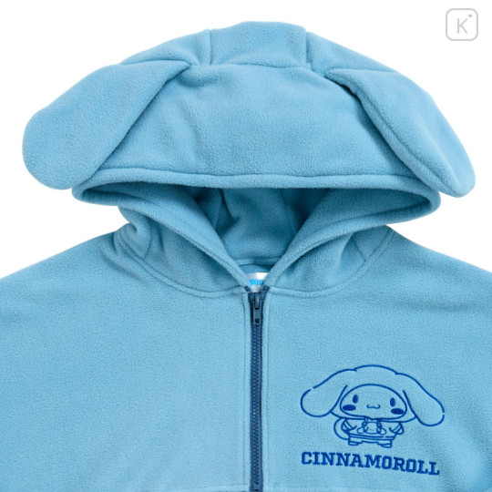 Japan Sanrio Fleece Half Zip Hoodie (M) - Cinnamoroll - 2