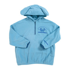 Japan Sanrio Fleece Half Zip Hoodie (L) - Cinnamoroll