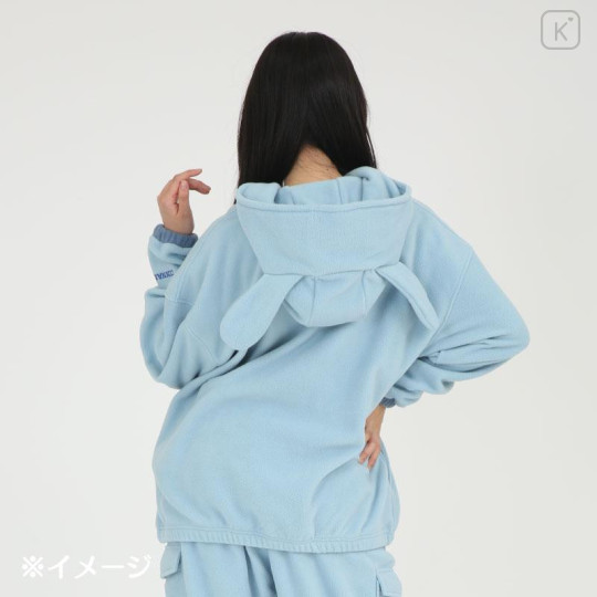 Japan Sanrio Fleece Half Zip Hoodie (L) - Cinnamoroll - 6