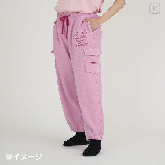 Japan Sanrio Fleece Cargo Pants (M) - My Melody - 3