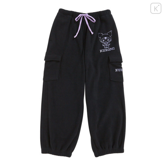 Japan Sanrio Fleece Cargo Pants (M) - Kuromi - 1