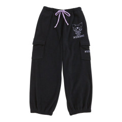 Japan Sanrio Fleece Cargo Pants (M) - Kuromi