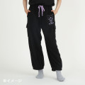 Japan Sanrio Fleece Cargo Pants (M) - Kuromi - 3