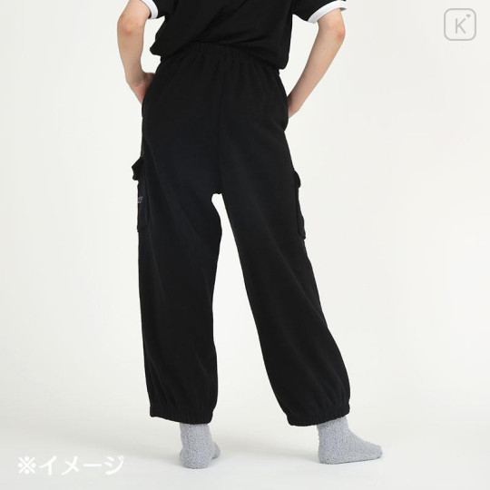 Japan Sanrio Fleece Cargo Pants (M) - Kuromi - 5