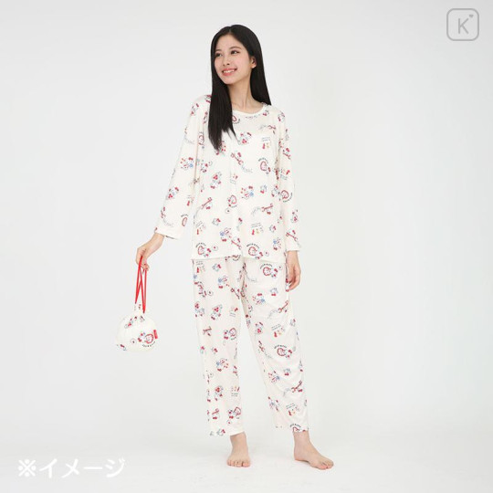 Japan Sanrio Travel Pajamas (M) - Hello Kitty - 6