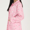 Japan Sanrio Shirt Pajamas (M) - Hello Kitty / Girly Flower Pink - 6