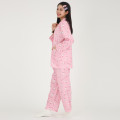 Japan Sanrio Shirt Pajamas (L) - Hello Kitty / Girly Flower Pink - 2