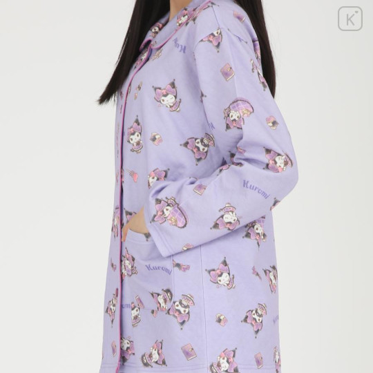 Japan Sanrio Shirt Pajamas (M) - Kuromi / Girly Purple - 6