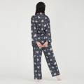 Japan Sanrio Shirt Pajamas (M) - Kuromi : Black - 3