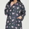 Japan Sanrio Shirt Pajamas (M) - Kuromi : Black - 5