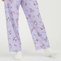 Japan Sanrio T-shirt Pajamas (M) - Kuromi / Ivory & Purple - 6