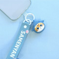 Japan Mofusand Multi Ring Plus Hand Strap with 3D Mascot - Shark Cat Same Nyan - 3