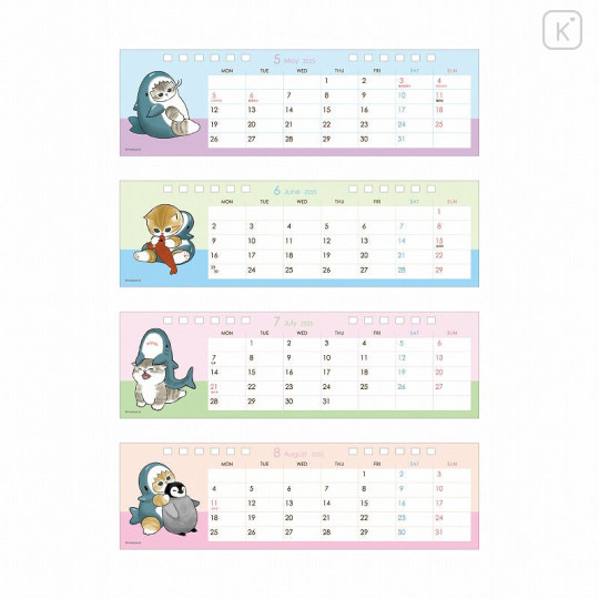 Japan Mofusand Slim Desk Calendar - 2025 - 3