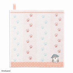 Japan Mofusand Wash Towel - Paw Print Pink