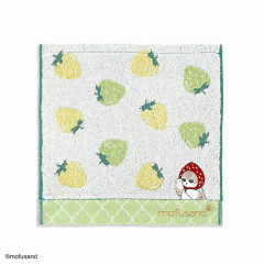 Japan Mofusand Towel Handkerchief - Strawberry Green