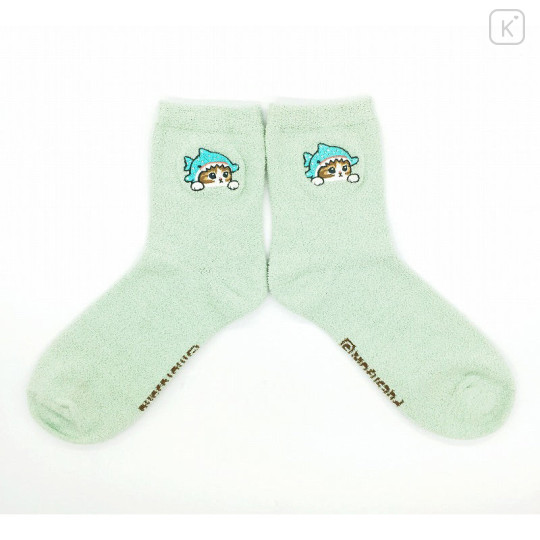 Japan Mofusand Marshmallow Socks - Shark Nyan Plain - 1