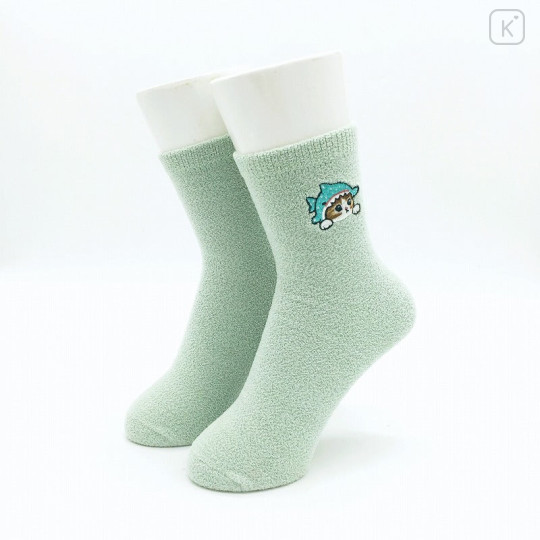 Japan Mofusand Marshmallow Socks - Shark Nyan Plain - 2