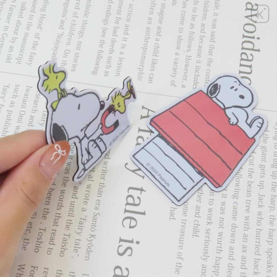 Japan Peanuts Magnet - Snoopy & Woodstock / Tease - 2